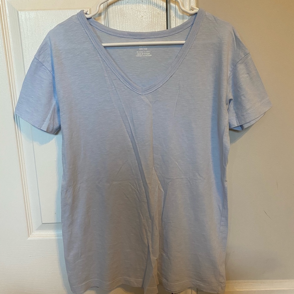 Aerie Distressed V-Neck Boyfriend T-Shirt